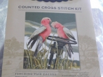 Fiona Jude Country Thread Cross Stitch Kit - Perching Pair Galahs